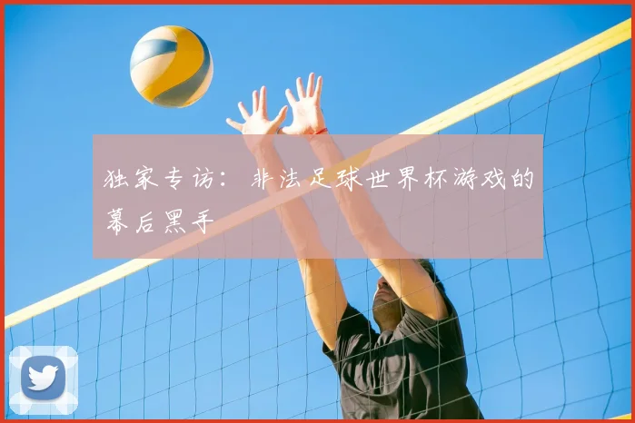 独家专访:非法足球世界杯游戏的幕后黑手